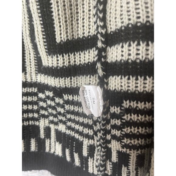 Debut Women's Cardigan Sweater S/M Navajo Aztec Southwest Tribal Open Boho - Picture 8 of 8